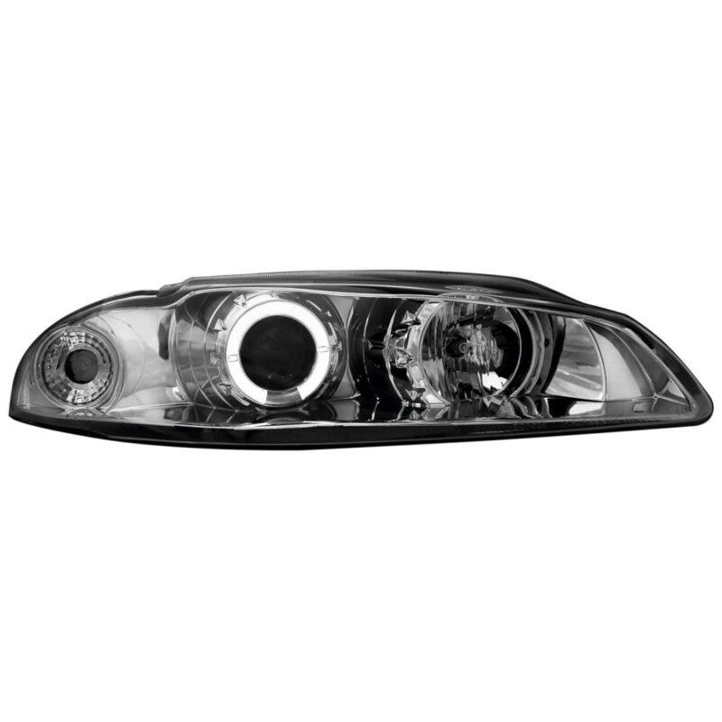 Φανάρια εμπρός angel eyes για Mitsubishi Eclipse (1995-1999) - chrome , με λάμπες (Η1) - σετ 2τμχ. € 253,1