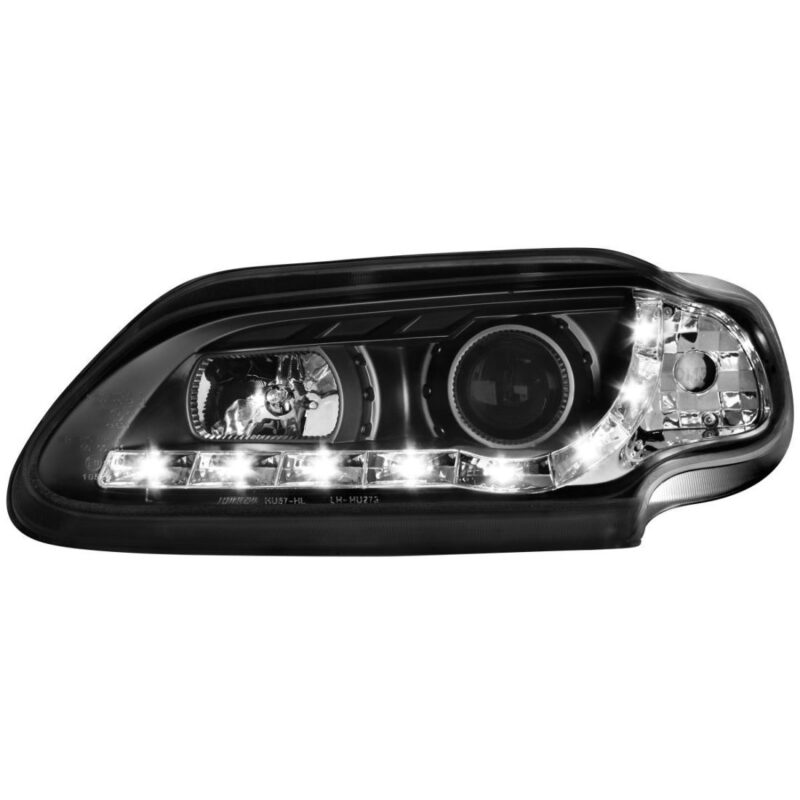 Φανάρια εμπρός led για Renault Megane (1996-1999) - μαύρα , με λάμπες (Η1) - σετ 2τμχ. € 319,1