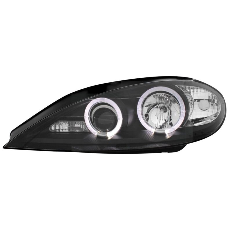 Φανάρια εμπρός angel eyes για Renault Megane (1999-2001) - μαύρα , με λάμπες (Η1) - σετ 2τμχ. € 247,1