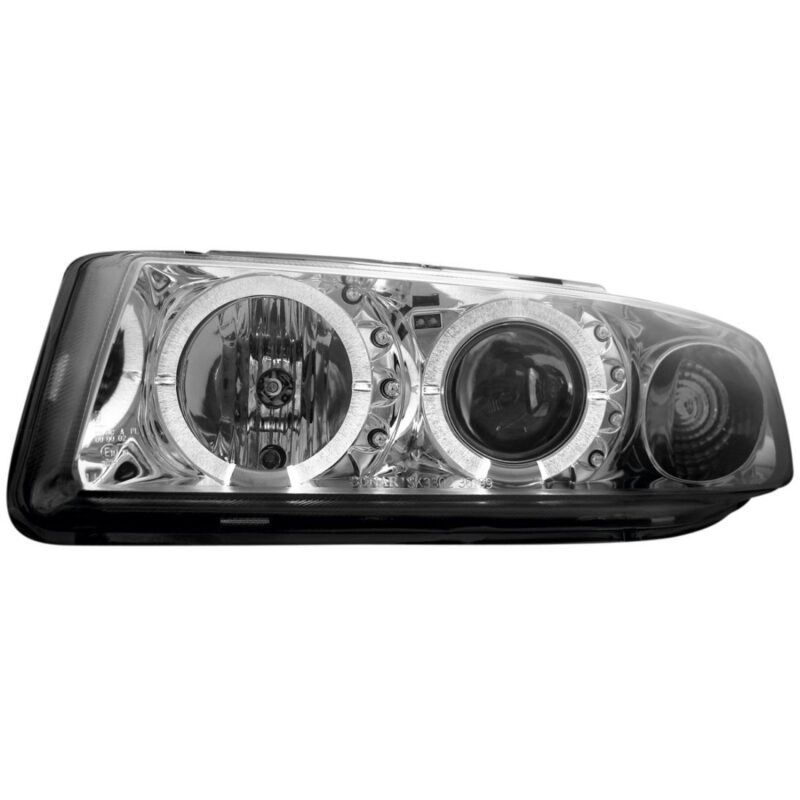 Φανάρια εμπρός angel eyes για Seat Leon /Toledo (1999-2004) - chrome , με λάμπες (Η1) - σετ 2τμχ. € 277,1