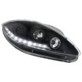 Φανάρια εμπρός led για Seat Altea /Leon / Toledo (2005-2009) - black , με λάμπες (Η1) - σετ 2τμχ. € 343,1