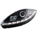 Φανάρια εμπρός led για Seat Altea /Leon / Toledo (2005-2009) - μαύρα , με λάμπες (Η1) - σετ 2τμχ. € 404,9