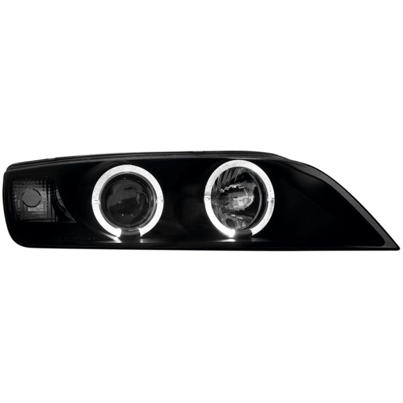 Φανάρια εμπρός angel eyes για BMW Z3 (1996-2002) - black , με λάμπες (Η1) - σετ 2τμχ. € 421,1