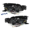 Φανάρια εμπρός angel eyes για Ford Fiesta MK5 (1999-2002) - μαύρα , με λάμπες (Η1) - σετ 2τμχ. € 241,1