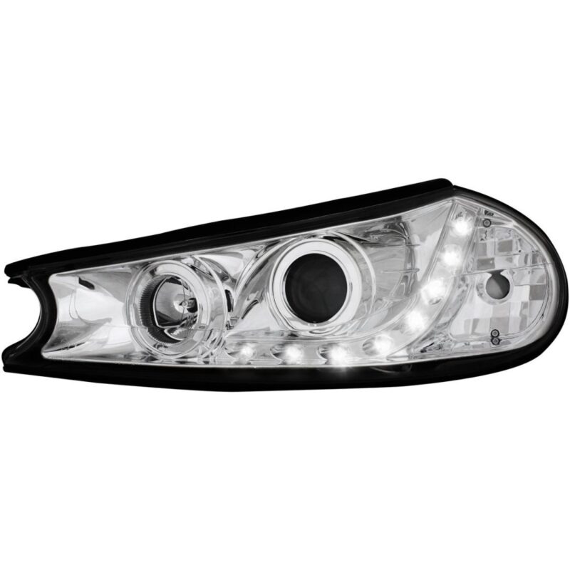 Φανάρια εμπρός led για Ford Mondeo (1996-2000) - χρωμίου , με λάμπες (Η1) - σετ 2τμχ. € 337,1