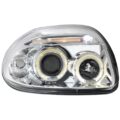 Φανάρια εμπρός angel eyes για Renault Clio 2 (1998-2001) - chrome , με λάμπες (Η1) - σετ 2τμχ. € 253,1