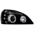 Φανάρια εμπρός angel eyes για Renault Clio MK3 (2001-2005) - μαύρα , με λάμπες (Η1) - σετ 2τμχ. € 277,1