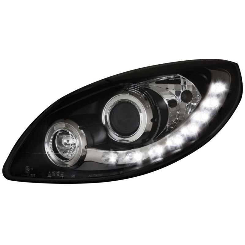 Φανάρια εμπρός led για Renault Twingo (2007+) - μαύρα , με λάμπες (Η1) - σετ 2τμχ. € 349,1