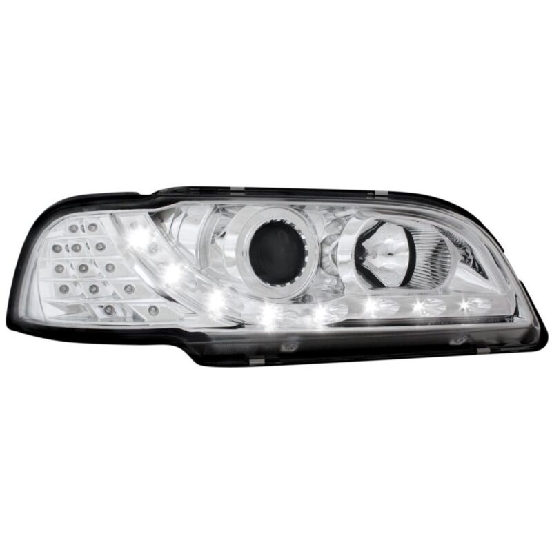 Φανάρια εμπρός led για Volvo S/V40 (1997-2000) - chrome , με λάμπες (Η1) - σετ 2τμχ. € 391,1