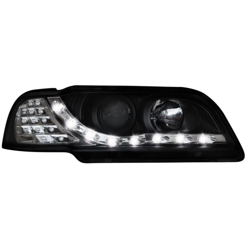 Φανάρια εμπρός led για Volvo S /V40 (1997-2000) - black , με λάμπες (Η1) - σετ 2τμχ. € 391,1