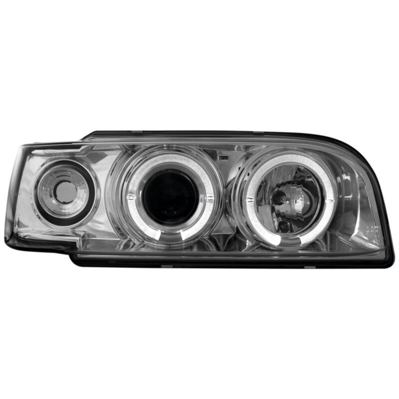 Φανάρια εμπρός angel eyes για Volvo 850 (1992-1997) - chrome , με λάμπες (Η1) - σετ 2τμχ. € 391,1