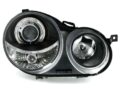 Φανάρια εμπρός angel eyes για Vw Polo 9N (2001-2005) - μαύρα , χωρίς λάμπες (Η7) - σετ 2τμχ. € 283,1