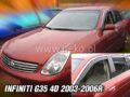 Ανεμοθραύστες για Infiniti G-35 (2003-2006) sedan - 2 τμχ. εμπρός € 72,9