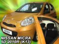 Ανεμοθραύστες για Nissan Micra (2010+) 5 πορτο - 2 τμχ. εμπρός € 72,9