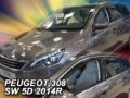 Ανεμοθραύστες για Peugeot 308 (2014+ ) combi - 4 τμχ. εμπρός και πίσω € 103,9