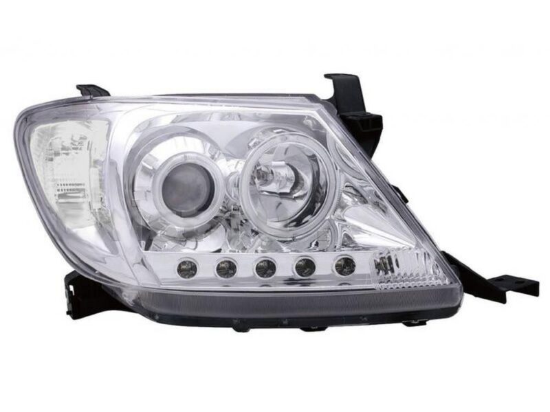 Φανάρια εμπρός με φώτα ημέρας για Toyota Hilux (2005-2011) - chrome , με λάμπες (Η1) - σετ 2τμχ. € 391,1