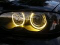 Δαχτυλίδια angel eyes για BMW E46 coupe (1998-2003) / BMW E46 Sedan, Combi (1998-2005) - κίτρινο χρώμα € 28,1