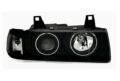 Φανάρια εμπρός angel eyes για Bmw E36 (1991-1999) 2d coupe - black , με λάμπες (Η1) - σετ 2τμχ. € 265,1