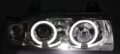 Φανάρια εμπρός angel eyes για BMW E36 (1991-1999) 2d coupe - chrome , με λάμπες (Η1) - σετ 2τμχ. € 199,1