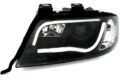 Φανάρια εμπρός led lightbar για Audi A6 C5 (2001-2004) - μαύρα , με λάμπες (Η1) - σετ 2τμχ. € 421,1