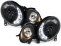 Φανάρια εμπρός led για Mercedes W211 E-Class (2006-2009) μαύρα , με λάμπες (Η1) - σετ 2τμχ. € 601,7