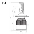 Led λάμπες 9004 / 9007 για μεσαία και μεγάλα φώτα 7600 lumen , 36 Watt - COB 6000K - 2τμχ. € 43,1