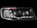 Φανάρια εμπρός led για Audi 100 C4 (1990-1994) - μαύρα , με λάμπες (Η1) - σετ 2τμχ. € 361,1