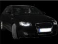 Φανάρια εμπρός led Dayline για Audi A3 (2003-2008) - chrome , με λάμπες (Η9) - σετ 2τμχ. € 385,1