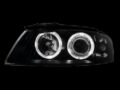 Φανάρια εμπρός angel eyes για Audi A3 (2003-2008) - μαύρα , χωρίς λάμπες (Η7) - σετ 2τμχ. € 235,1