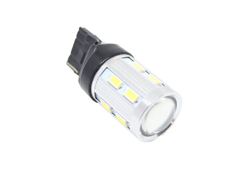 Led λάμπα τύπου Τ20 CANBUS με 16 SMD led και προτζέκτορα 5630 μονού φωτισμού πορτοκαλί - 1τμχ. € 11,9