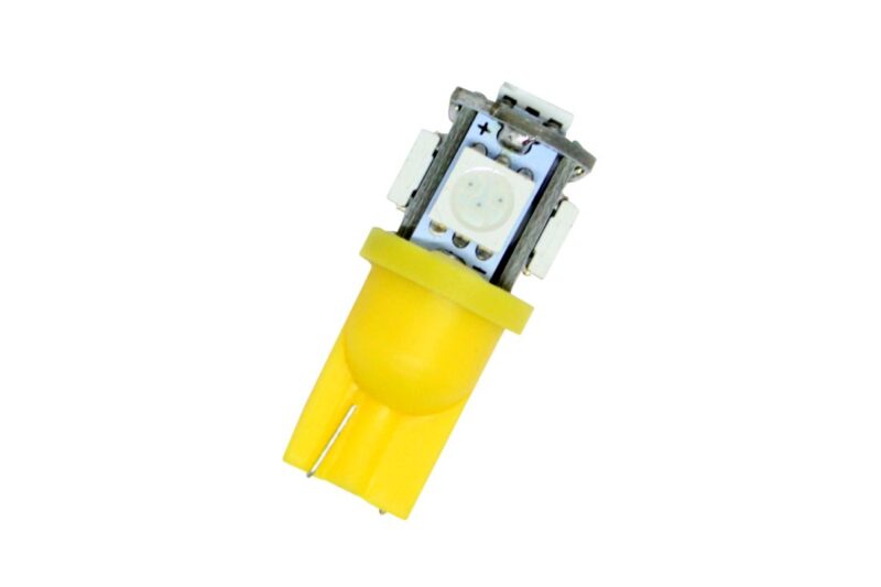 Led λάμπα τύπου Τ10 με 5 SMD led 4300K - 1τμχ. € 3,5