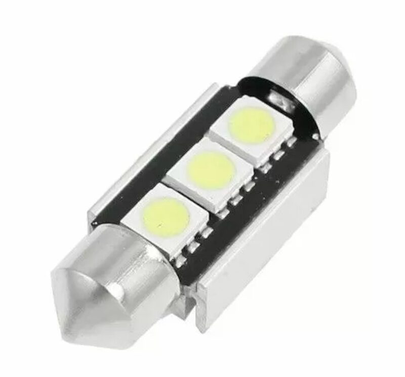 Led λάμπα πλαφονιέρας 42mm 3smd 5050 canbus - 1 τμχ. € 2,9