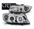 Φανάρια εμπρός angel eyes για BMW E90 (2005-2009) - chrome, χωρίς λάμπες (Η7) - σετ 2τμχ. € 322,1