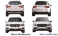 AMG pack body kit πακέτο για Mercedes GLC SUV X253 (2015-2019) - AMG S63 Design € 2.504,9