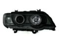 Φανάρια εμπρός με φώτα ημέρας και angel eyes για BMW X5 (1999-2003) - μαύρα , με λάμπες (Η1) - σετ 2τμχ. € 421,1