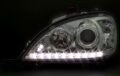 Φανάρια εμπρός led για Mercedes ML W163 (2002-2005) , χωρίς λάμπες (Η7) - σετ 2τμχ. € 466,7