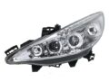 Φανάρια εμπρός led angel eyes για Peugeot 207 (2006-2009) , με λάμπες (Η1) - σετ 2τμχ. € 353,9