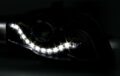 Φανάρια εμπρός led για Audi A4 B7 (2004-2008) - chrome ,μαύρα , με λάμπες (Η1) - σετ 2τμχ. € 469,7