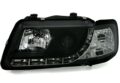 Φανάρια εμπρός led για Audi A3 (1996-2000) - μαύρα , με λάμπες (Η1) - σετ 2τμχ. € 355,1