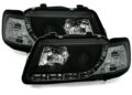 Φανάρια εμπρός led για Audi A3 (1996-2000) - μαύρα , με λάμπες (Η1) - σετ 2τμχ. € 355,1