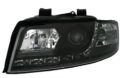 Φανάρια εμπρός led για Audi A4 (2001-2004) - μαύρο , με λάμπες (Η1) - σετ 2τμχ. € 419,3