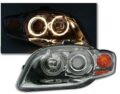 Φανάρια εμπρός angel eyes για Audi A4 (2004-2008) - chrome , χωρίς λάμπες (Η7) - σετ 2τμχ. € 297,5