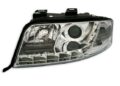 Φανάρια εμπρός με φώτα ημέρας led για Audi A6 (2001-2003) - chrome , με λάμπες (Η1) - σετ 2τμχ. € 373,1