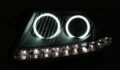 Φανάρια εμπρός angel eyes για Audi A6 led (2004-2008) - chrome , με λάμπες (Η1) - σετ 2τμχ. € 493,7