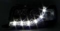 Φανάρια εμπρός led για Audi 80 (1991-1994) - μαύρα , με λάμπες (Η1) - σετ 2τμχ. € 265,1