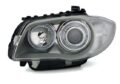 Φανάρια εμπρός angel eyes για BMW E87 (2004-2011) - chrome , χωρίς λάμπες (Η7) - σετ 2τμχ. € 403,7