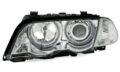 Φανάρια εμπρός angel eyes με CCFL για BMW E46 sedan (1998-2001) - chrome , με λάμπες (Η1) - σετ 2τμχ. € 361,1