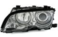 Φανάρια εμπρός angel eyes για BMW E46 sedan (2001-2003) - chrome , χωρίς λάμπες (Η7) - σετ 2τμχ. € 368,3