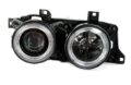 Φανάρια εμπρός angel eyes για BMW E32 /E34 (1989-1995) - μαύρα , χωρίς λάμπες (Η7) - σετ 2τμχ. € 269,3