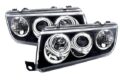 Φανάρια εμπρός angel eyes για Skoda Fabia (1999-2007) , μαύρα , χωρίς λάμπες (Η7) - σετ 2τμχ. € 311,9